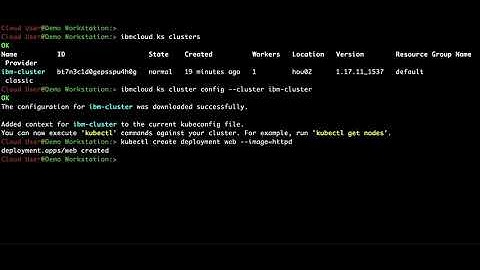 IBM Kubernetes Service - Creating a Cluster and running an application