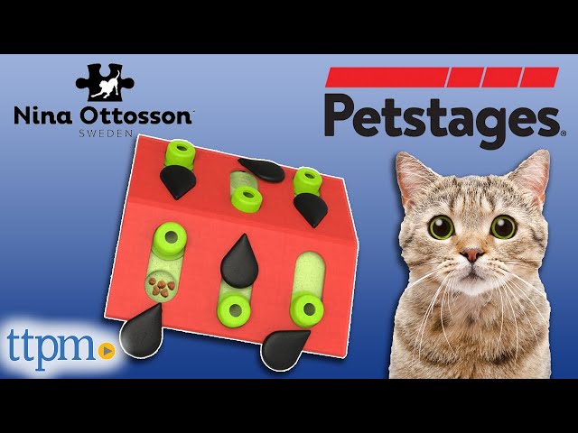 MELON MADNESS PUZZLE & PLAY - CAT PUZZLE GAME - Nina Ottosson Treat Puzzle  Games for Dogs & Cats