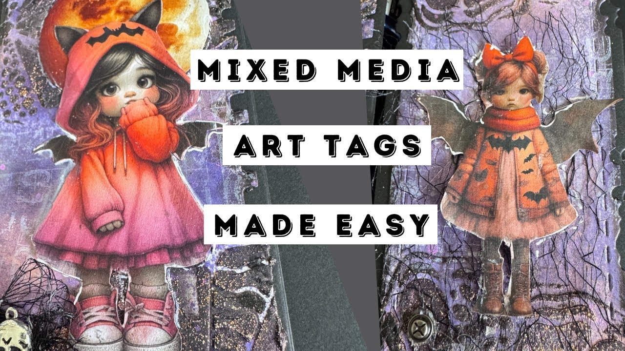 Mixed Media Art Tags Made Easy Using Maremi Small Art Collage Images ...
