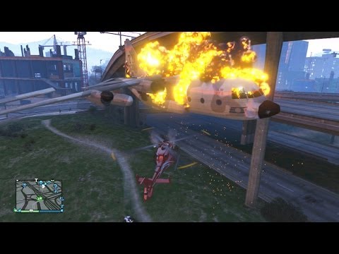 GTA 5 Funny Moments! Titan Plane Stunts & Accidents (GTA Online Funny Moments)