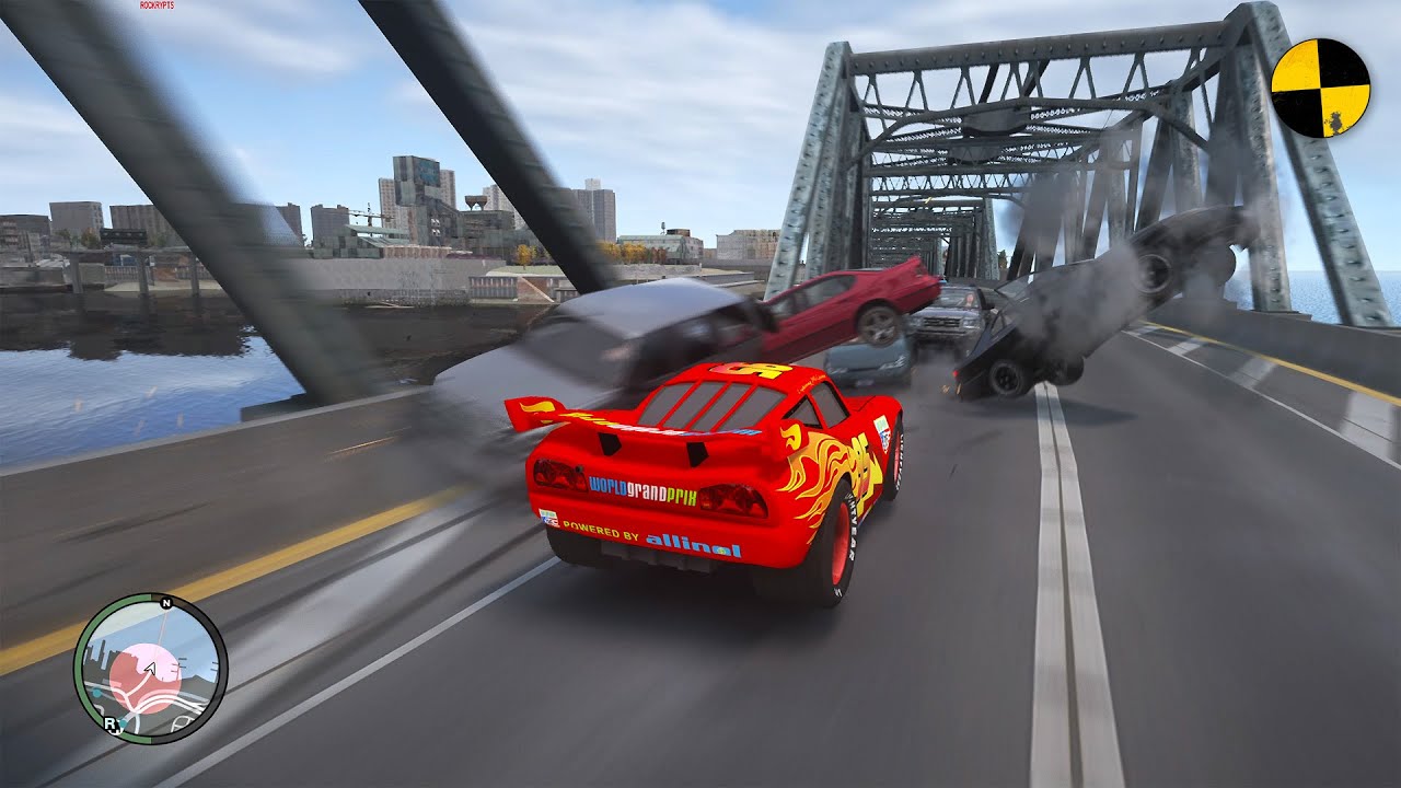 GTA 4 Crazy Disney Cars Ep.13