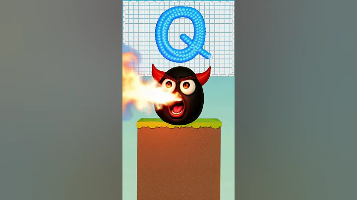 Fiery Egg and Letter Q #shorts #drawtosmash #gamingshorts #youtubeshorts#alphabet#asmr #games #funny
