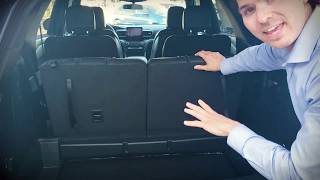 How to fold down the rear seats in the 2020 Ford Explorer XLT | Ford Explorer SUV