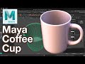 Maya tutorial model a coffee cup