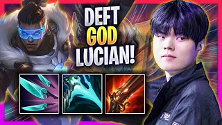 DEFT IS A GOD WITH LUCIAN! - KT Deft Plays Lucian ADC vs Samira! | Season 2024