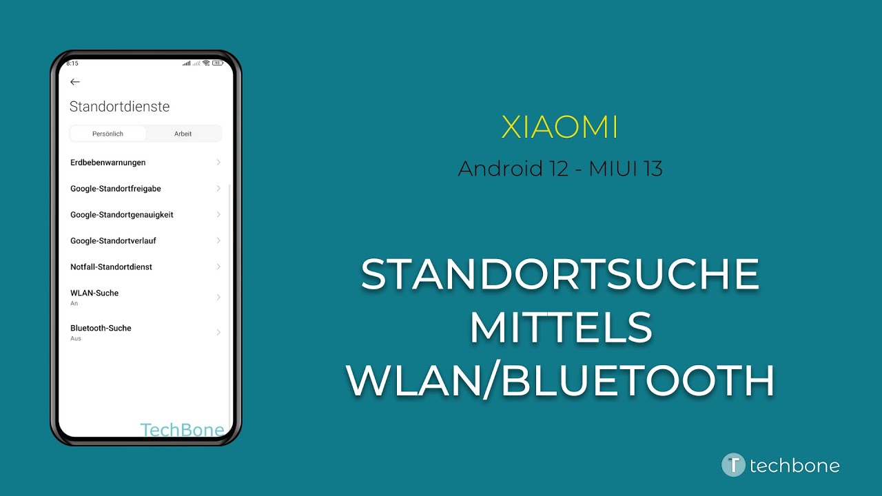 Standortsuche mittels WLAN/Bluetooth ein-/ausschalten - Xiaomi [Android 12  - MIUI 13] - YouTube