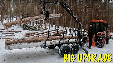 BIG Forestry Equipment Upgrade | Wallenstein LXT95 Log Loader Trailer Joins the Fleet