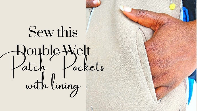 How to Sew a Patch Pocket. Unlined Patch Pocket Tutorial for