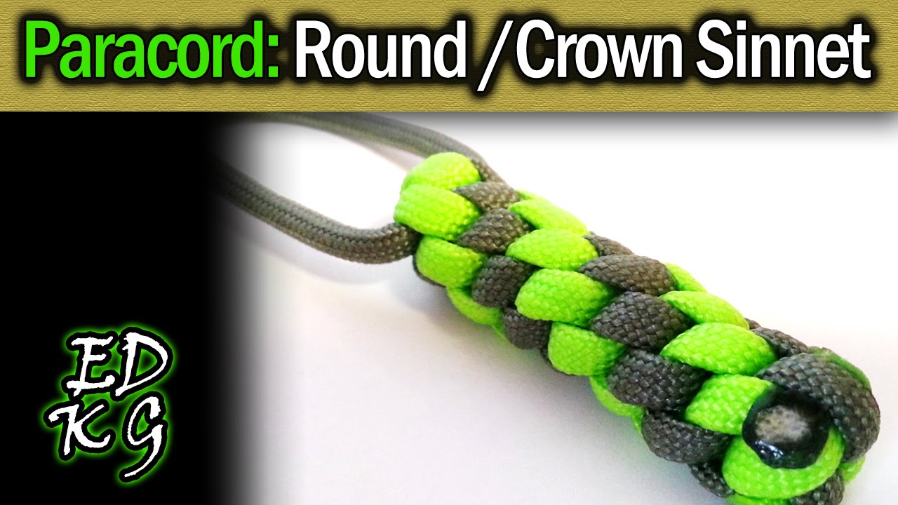 Simple Paracord: Crown Sinnet (Round Lanyard Fob) 