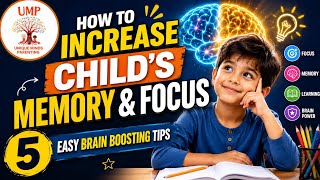 How to Increase Child's Memory & Focus | 5 Easy Brain Boosting Tips for Kids #youtubevideo