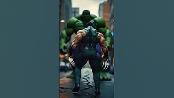 Hulk vs Wolverine #shorts #aivideo #marvel #hulk #wolverine #hulksmash