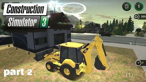 Construction Simulator 3 Walkthrough Mission 4 part 2 "Landscaping : Building a terrace"