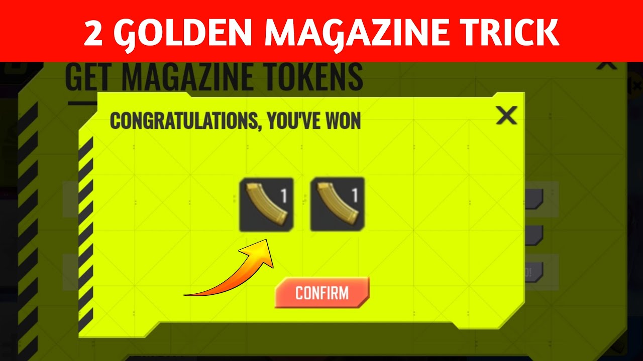 How To Get 2 Golden Magazine In Free Fire | 2 Golden Magazine Trick In FF | Free Fire New Event
