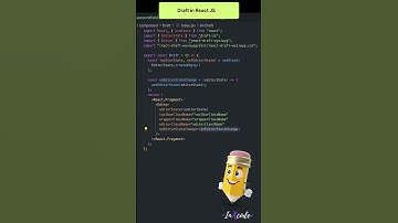 Draft in React JS ✏️ #shorts #short #trending
