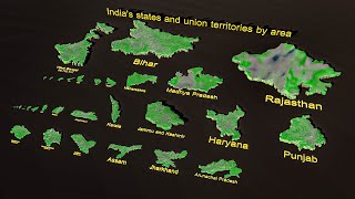 India's states and union territories by area by Babu Muraleedharan 1,595 views 4 months ago 2 minutes, 21 seconds