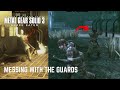 Messing with the guards  metal gear solid master collection mgs3