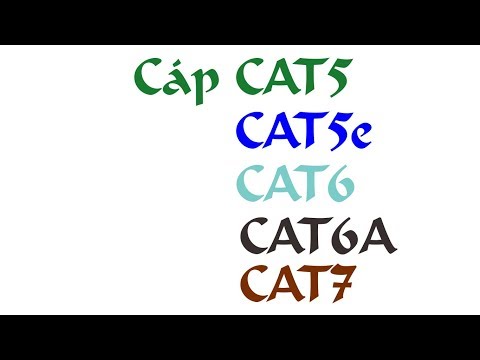 Video: Cáp CAT 5 được sử dụng để làm gì?