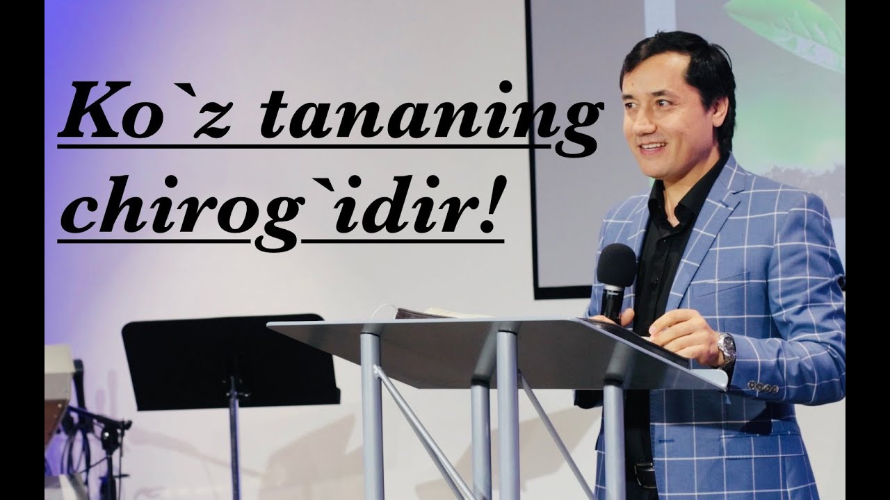 Ko`z tananing chirog`idir.