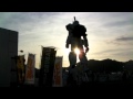 静岡ガンダムと夕焼け