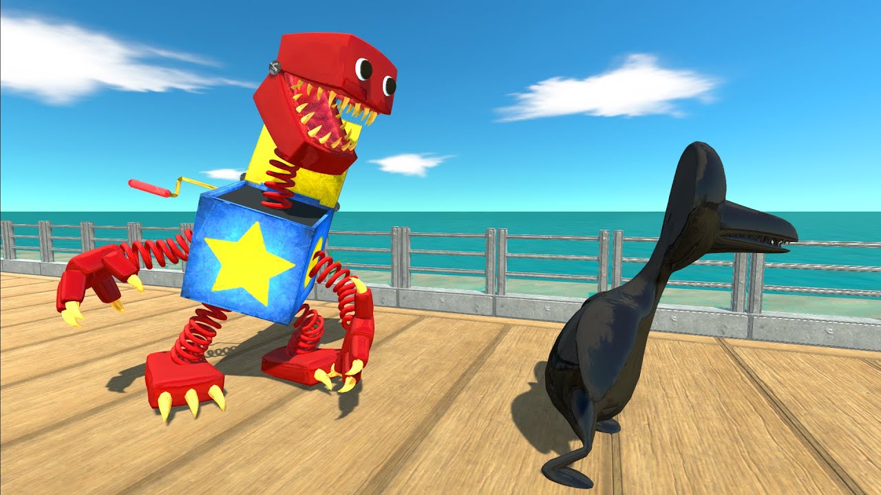 Boxy Boo Oasis Death Run VS Dark Rainbow Friends - Animal Revolt Battle Simulator