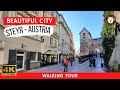 Steyr City Austria Walking Tour ☀️ Beautiful historic town at the river*s (4K ULTRA HD)