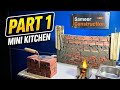 Mini kitchen (2nd project) mini construction work #construction #minikichen