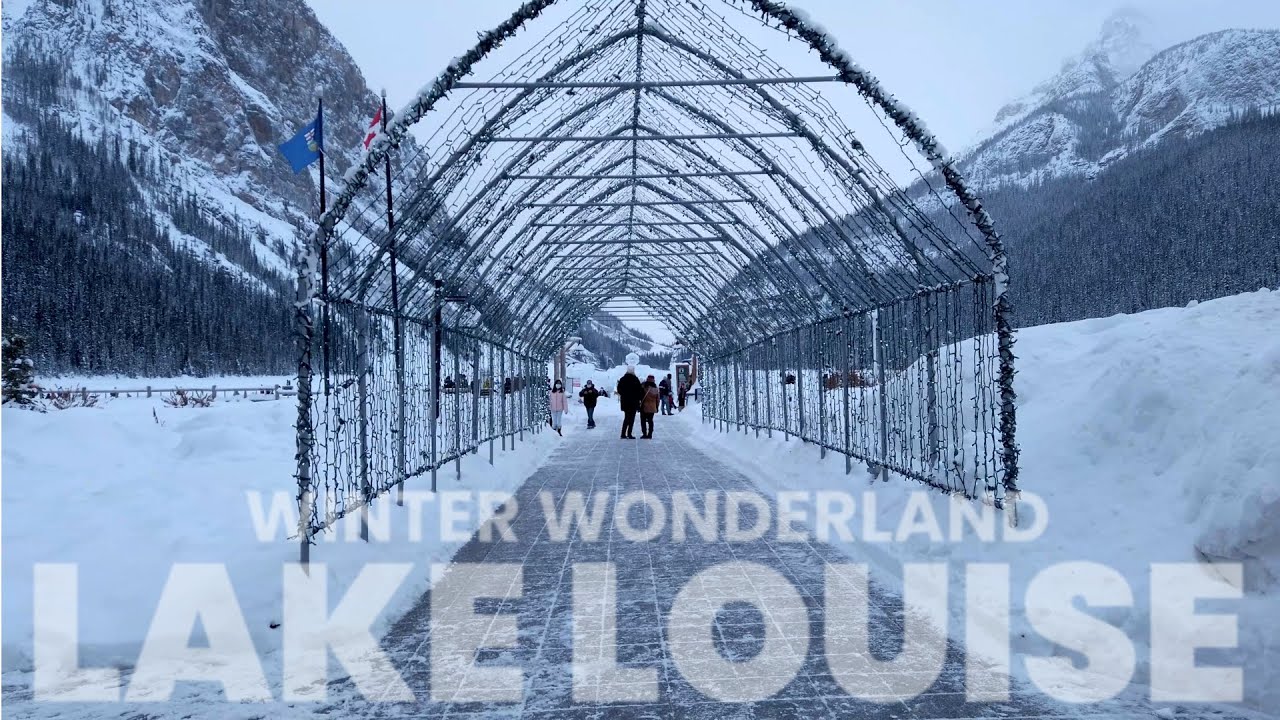 Lake Louise Winter Wonderland Fairmont Chateau a winter getaway in the ...