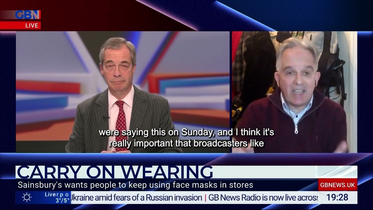 Dr David Nicholl Speaks to GB News and Nigel Farage about Masks and Vaccines