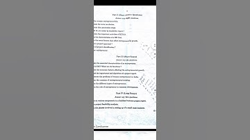 Fourth semester Bcom BBA Entrepreneurship development previous year question paper