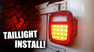 Installing Quadratec LED Taillights! | How to Replace Taillights on '98 Jeep TJ Sahara