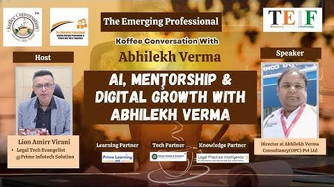 AI, Mentorship & Digital Growth with Abhilekh Verma | Koffee Conversation @TEIF