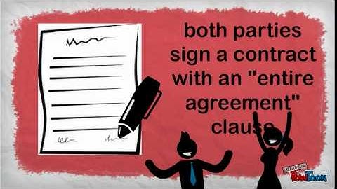 Entire Agreement Provisions
