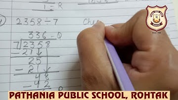 Pathania World Campus Class 4 Mathematics Ch-4 Division (Ex- 4.1)