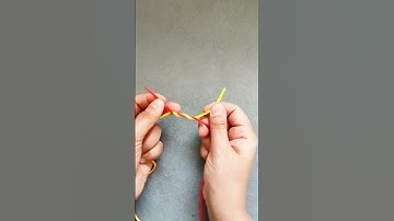How to make a bracelet knot? #short