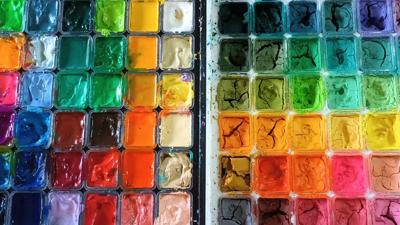 (Part 1) Making my Gouache Paints into the famous Anime Poster Paints