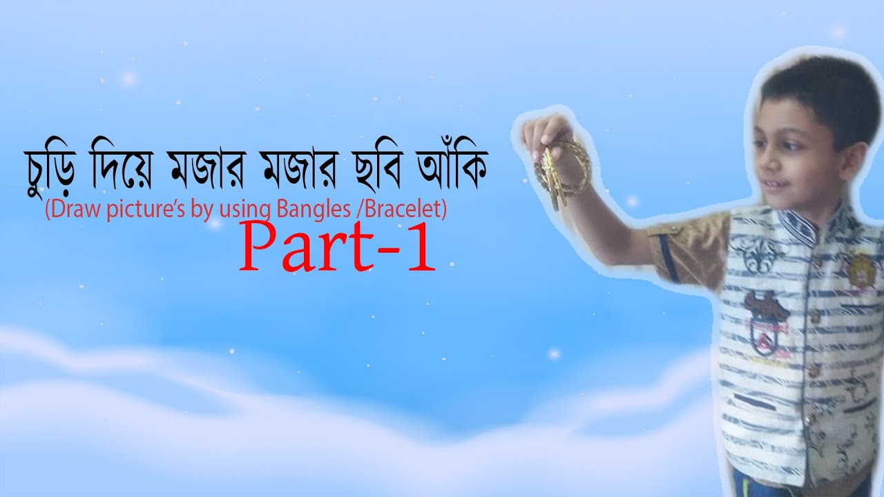 How to draw pictures by using bangles/bracelet - YouTube