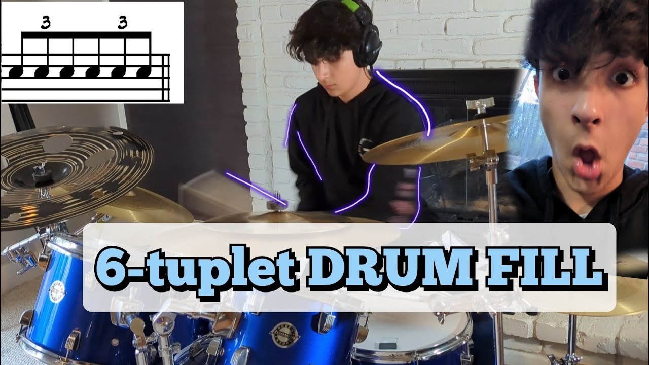 CRAZY 6TUPLET DRUM FILL my hardest fill yet YouTube
