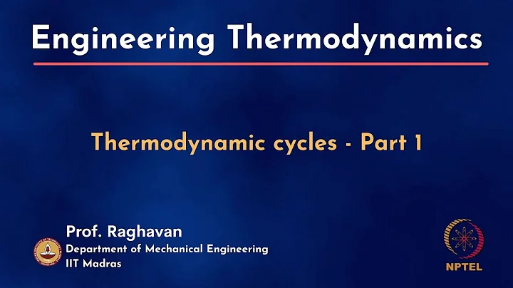 Tutorial 9 - Thermodynamic cycles - Part 1