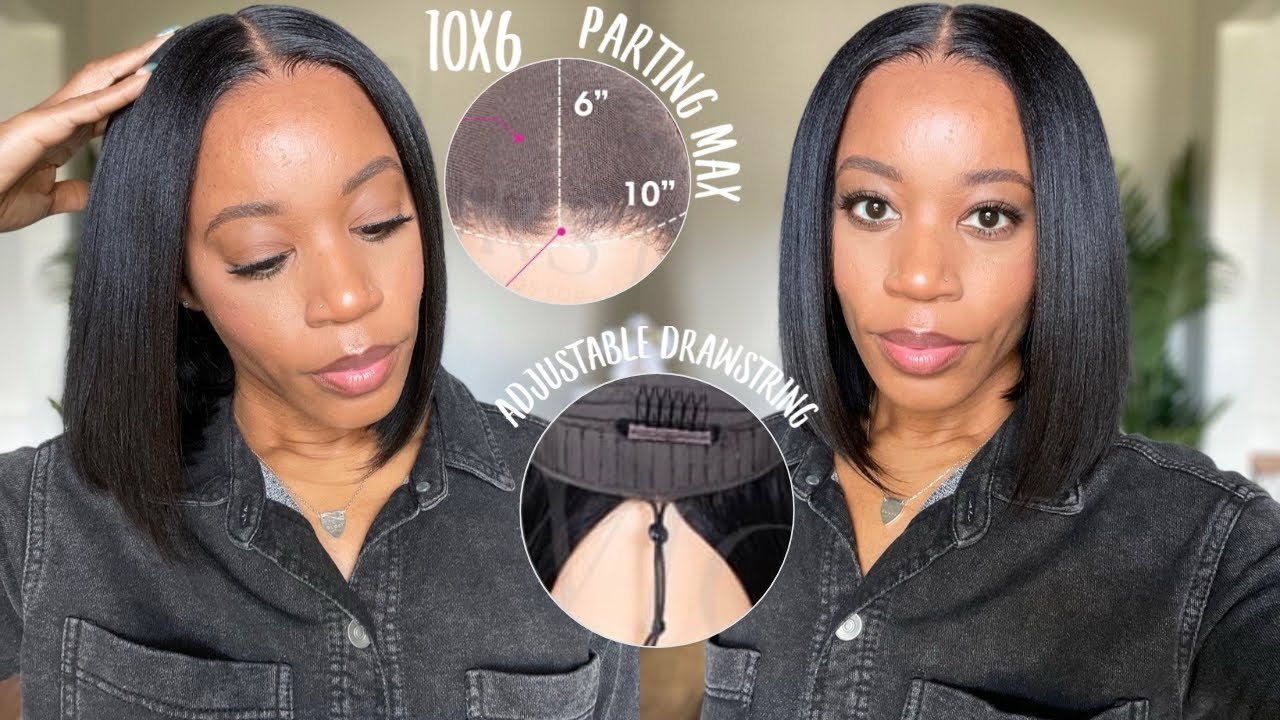 *NEW* Maximum Parting | UPGRADED Realistic  Yaki Bob Wig | Bye Ear Tab Problems 👋🏽  Ft. MYFIRSTWIG
