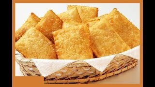 MASSA DE PASTEL DE FEIRA CROCANTE SIMPLES E FÁCIL DE FAZER