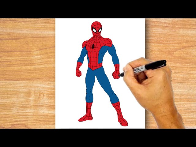 Drawing Spider-Man: No Way Home | drawholic | Colored pencils drawing of ' Spider-Man (Tom Holland)', from the movie 'Spider-Man: No Way Home'. ○  Facebook - http://facebook.com/drawholic.page ○... | By 드로우홀릭  drawholicFacebook