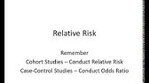 Odds Ratio Relative Risk Risk Difference Statistics Tutorial 30 Marinstatslectures Youtube