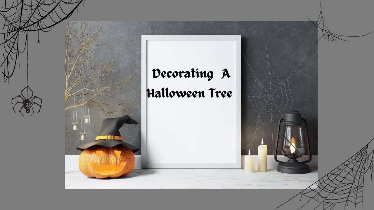 Decorating a Halloween Tree YouTube