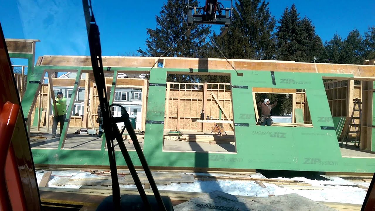 Framing wall lifting ,New construction YouTube