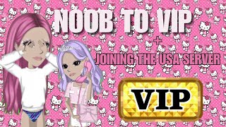 JOINING THE USA SERVER + NOOB TO VIP | MovieStarPlanet | waif msp