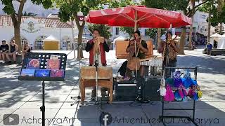 Street music from around the world - In Albufeira, Portugal - Harmony Band from Ecuador