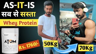 AS-IT-IS Atom Whey Protein Honest Review In Hindi | Best Asitis Whey Protein under 2000/-