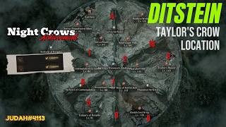 Night Crows: Taylor's Crow Ditstein Map 10 Crow Locations