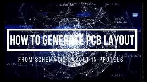 How to generate pcb layout from schematic in proteus