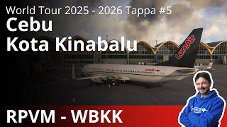 LoreAir World Tour 2025 | Tappa 5: Cebu → Kota Kinabalu | MSFS Live ✈️🌏